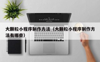 开原大颗粒小程序制作方法（大颗粒小程序制作方法有哪些）